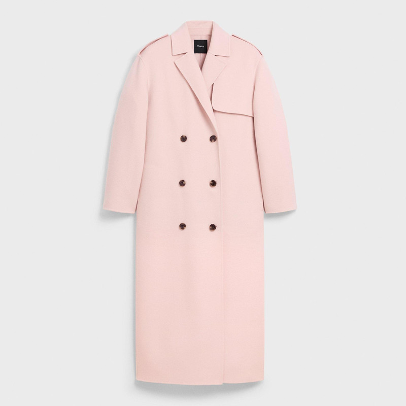 Double-Breasted Overcoat in Double-Face Wool-Cashmere - 1