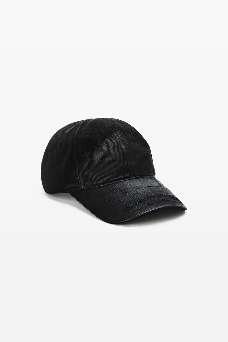 Unisex Logo Embroidered Cap in Coated Cotton 1