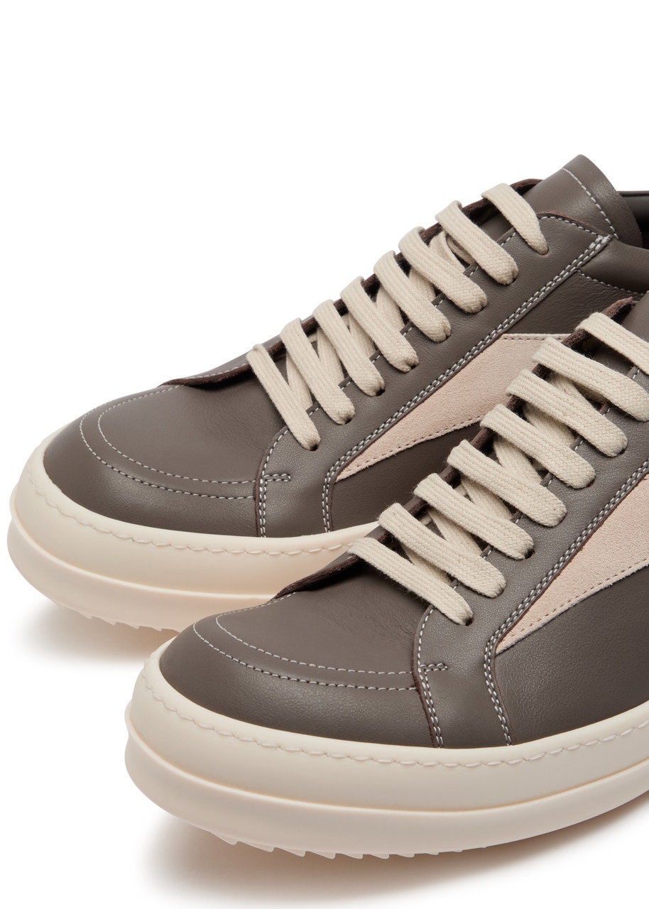 Rick Owens Panelled Leather Sneakers - 3