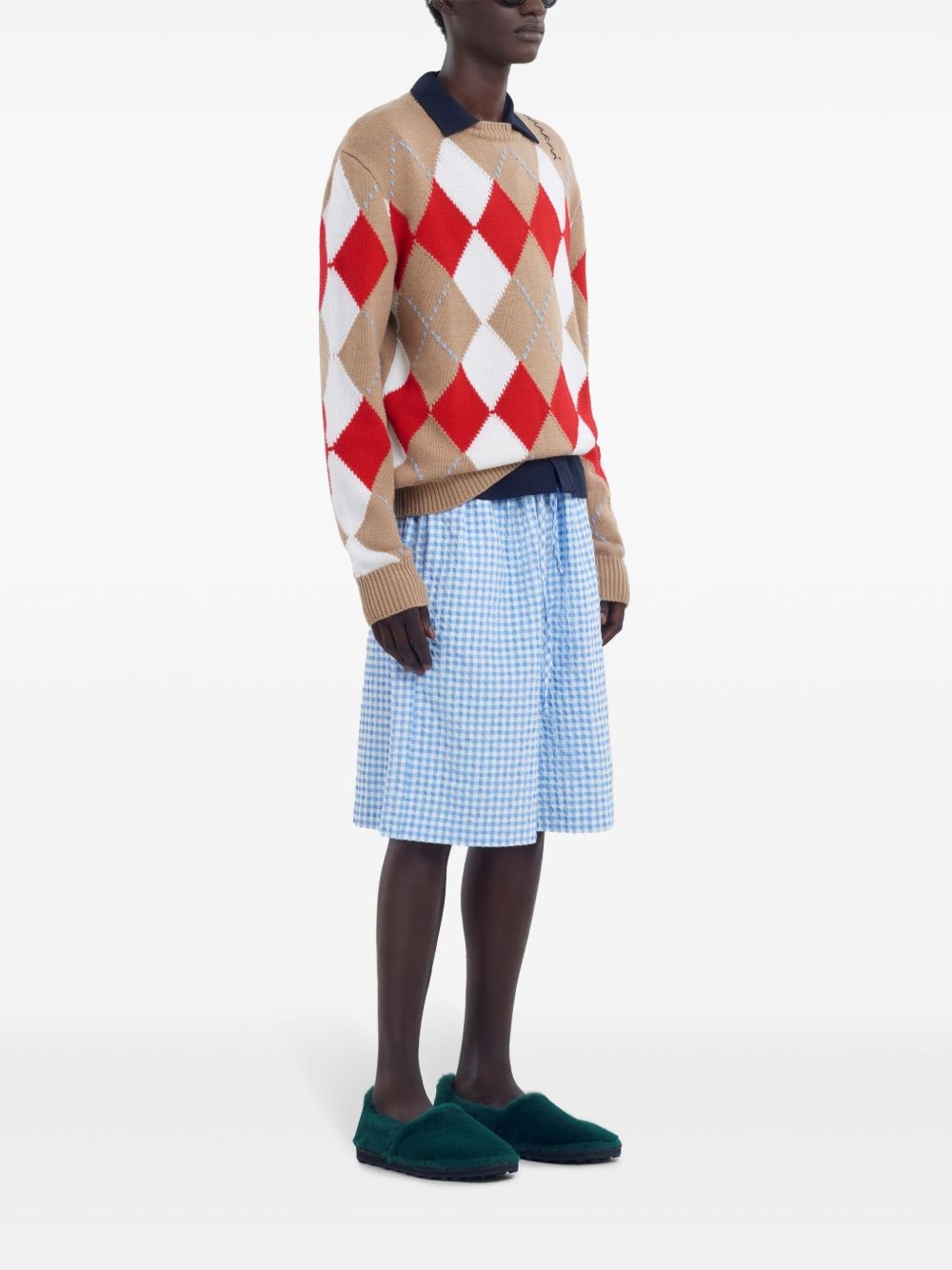 check-pattern shorts - 2