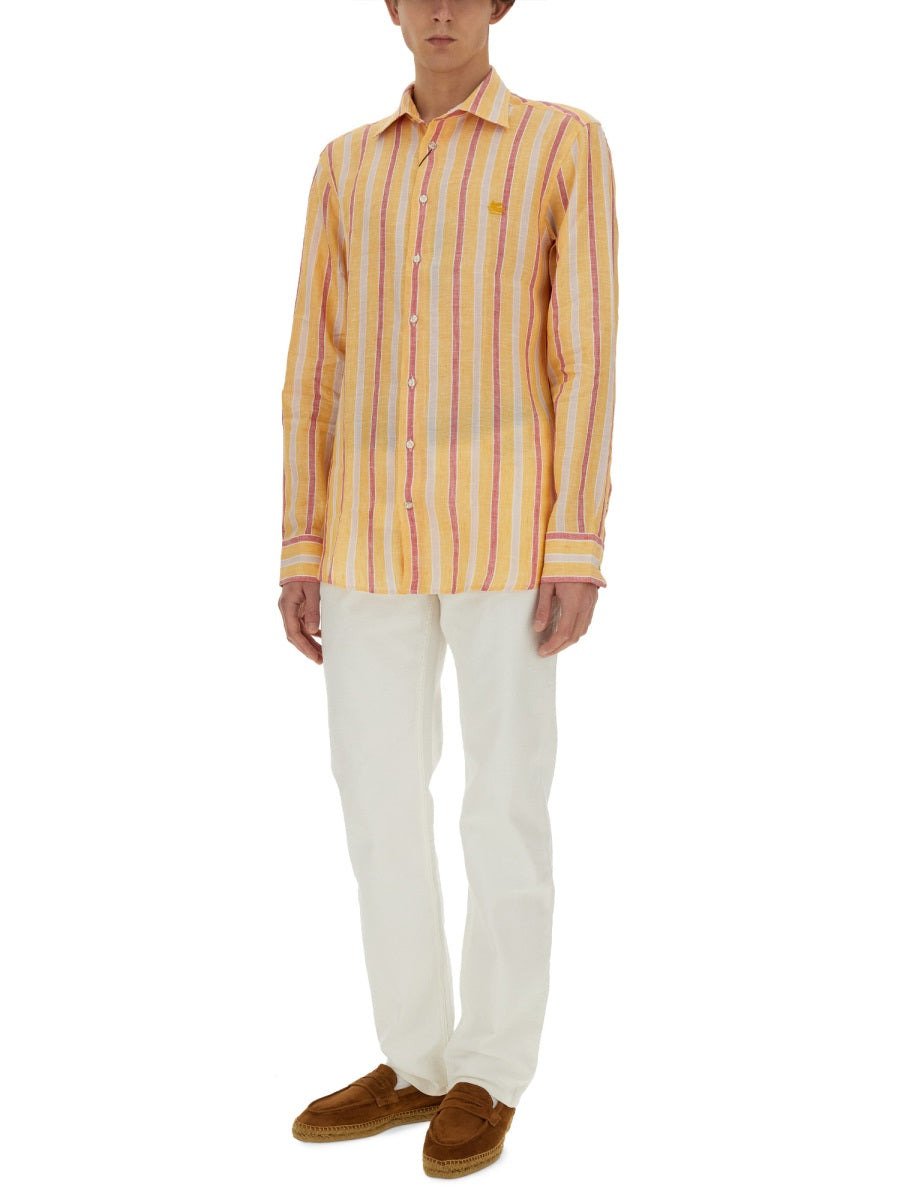Etro Men Pegasus Logo Shirt - 4