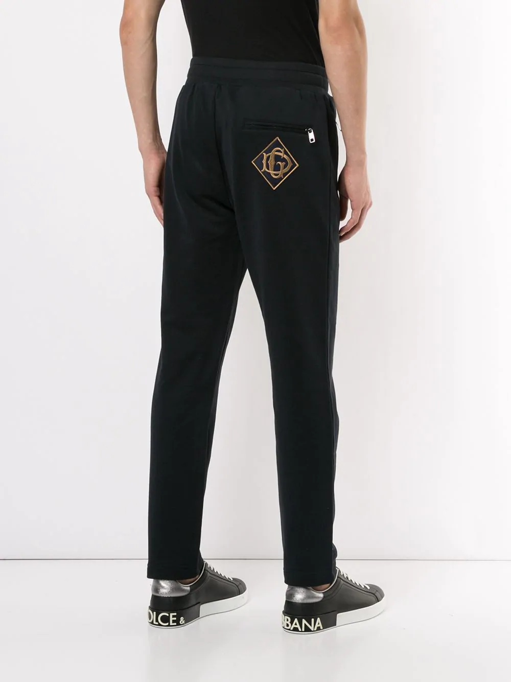 logo patch track pants - 4