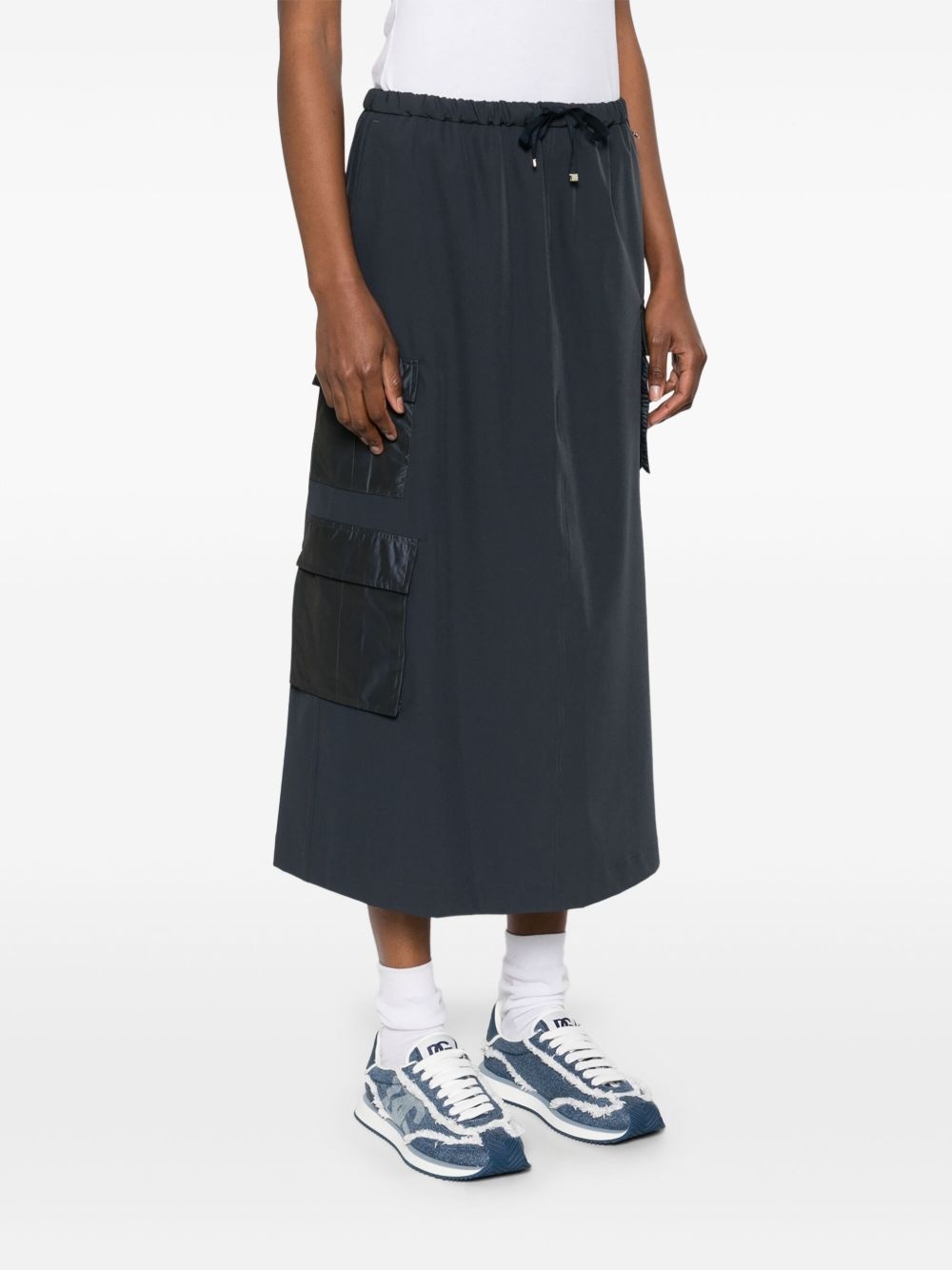 drawstring midi skirt - 3