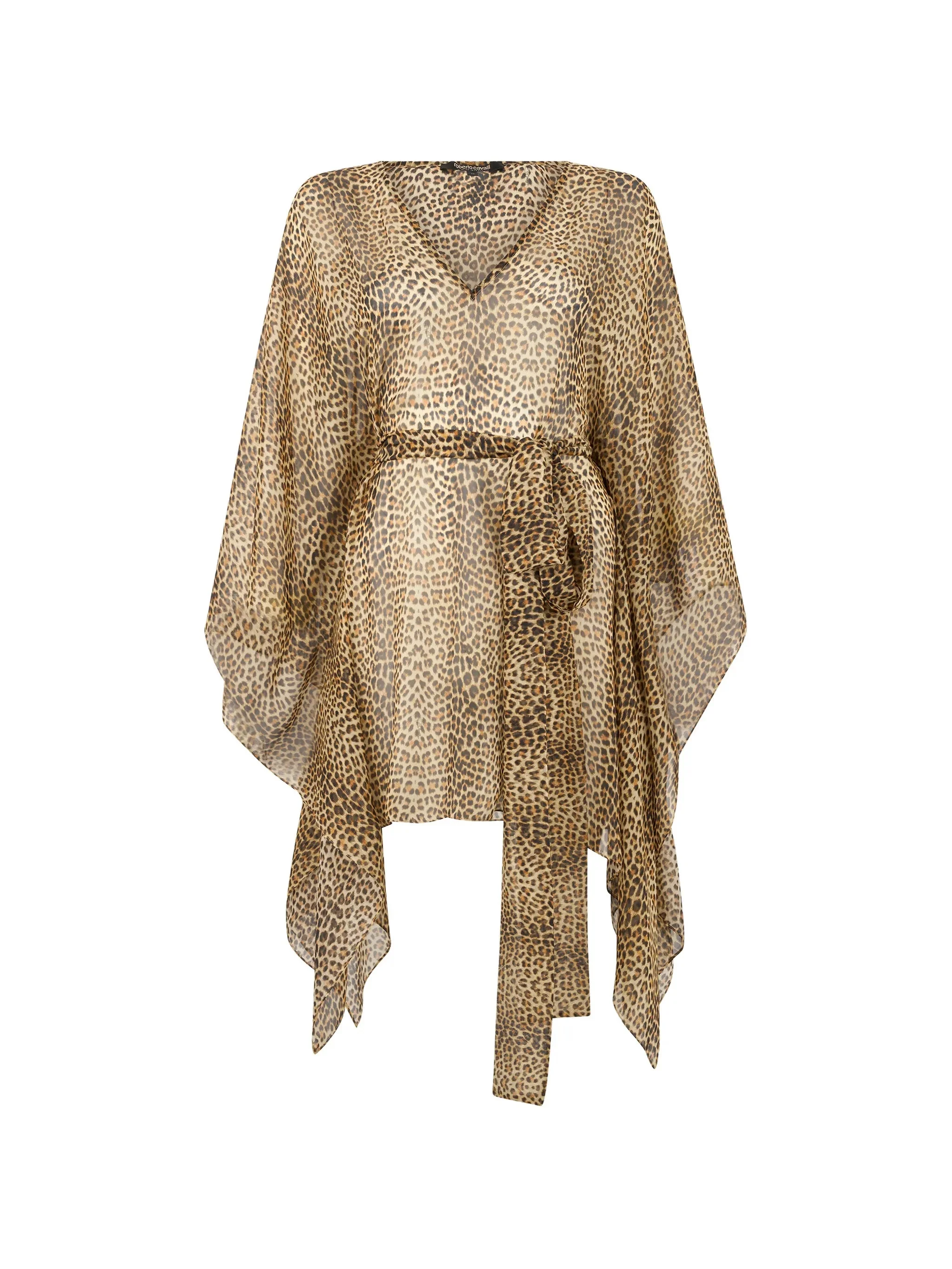 Roberto Cavalli Leopard Print Tie Beachwear - 1