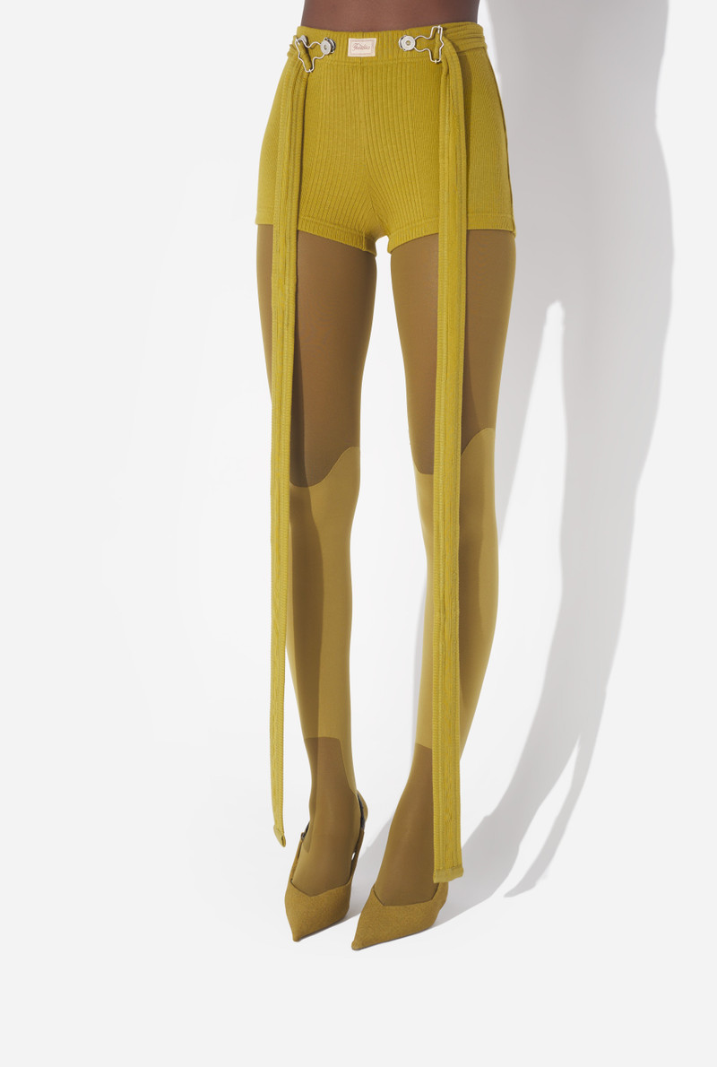 Jean Paul Gaultier THE GREEN GAULTIER PATCH SHORTS outlook