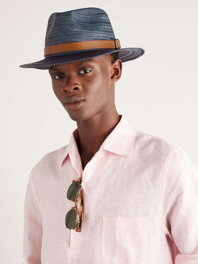 Loro Piana Avea Leather-Trimmed Straw Panama Hat outlook