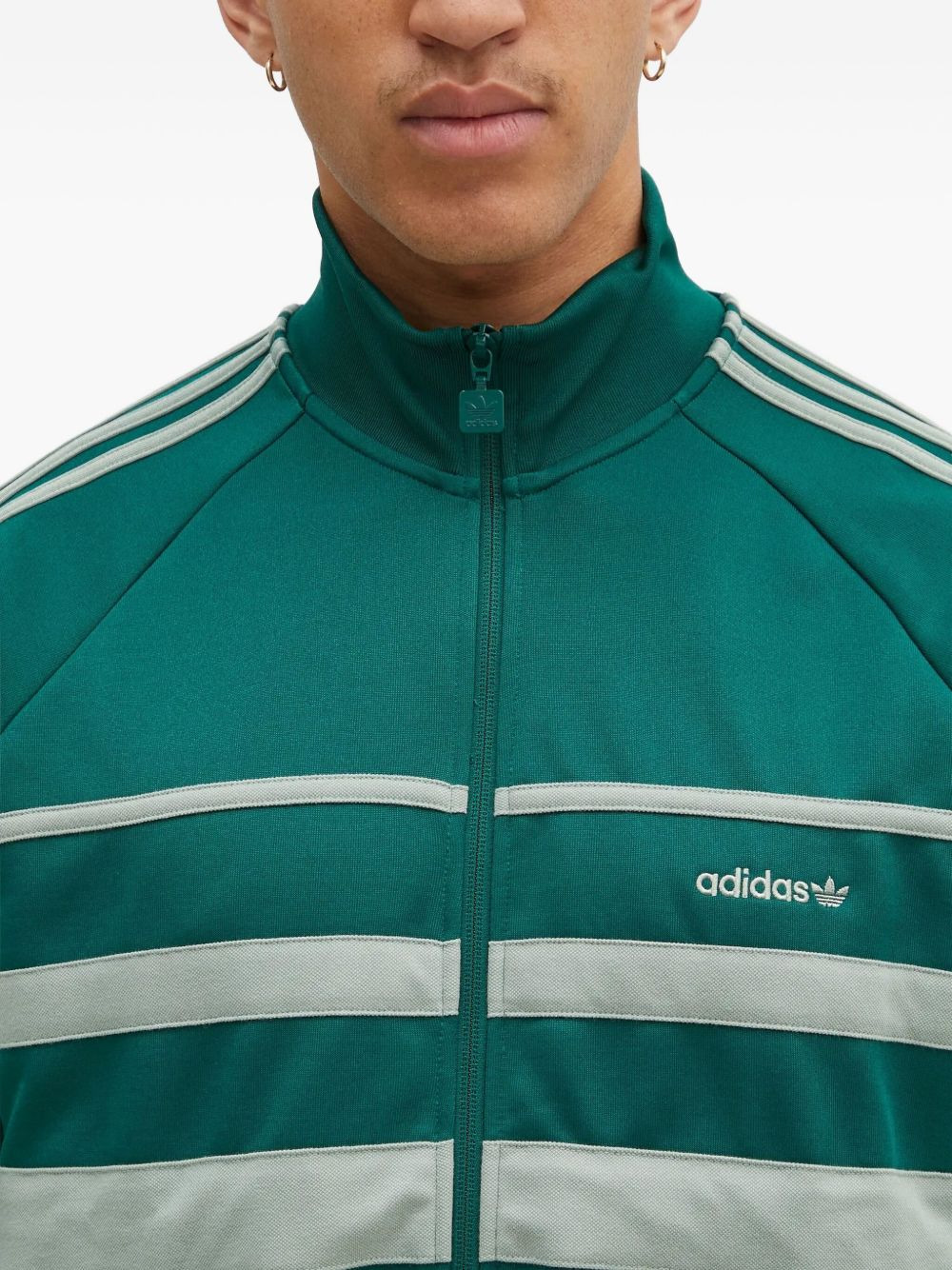 embroidered-logo jacket - 4