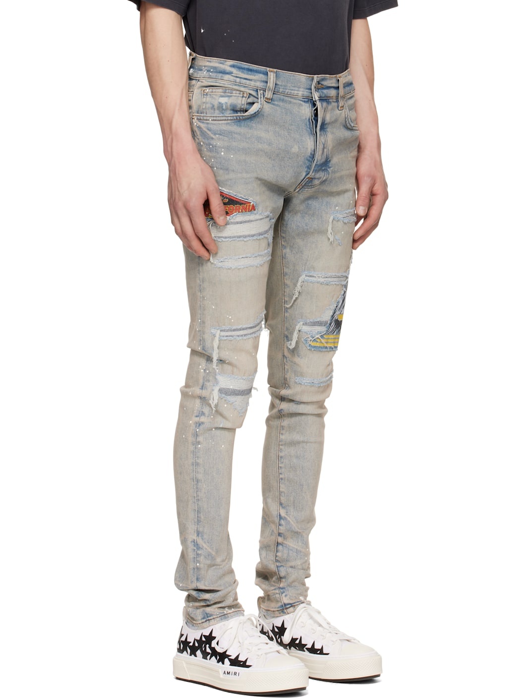 Blue MA Cement Thrasher Skinny Jeans - 2