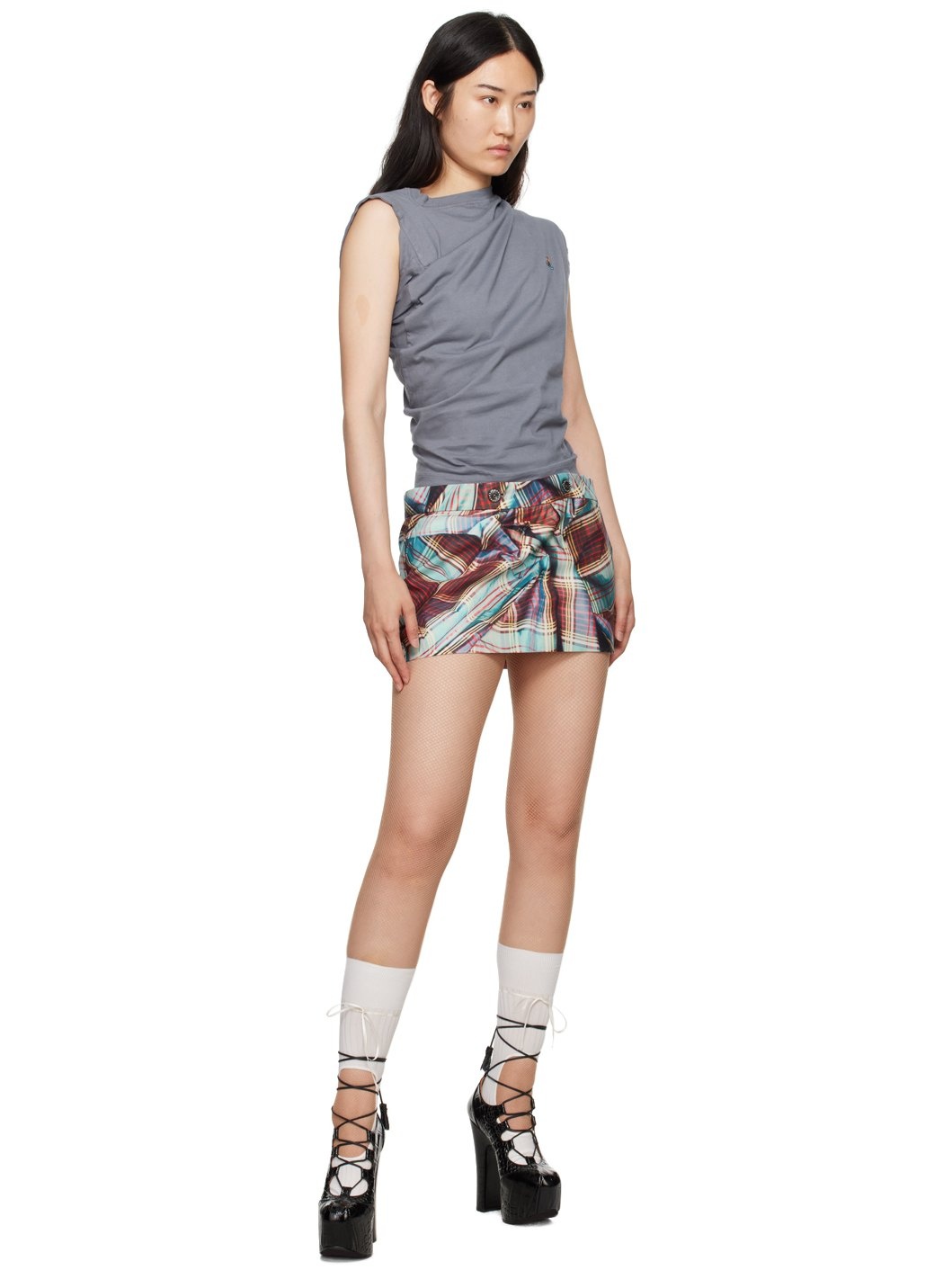 【Vivienne Westwood】グレー Hebo Tシャツ Gray Hebo T-Shirt by Vivienne Westwood on Sale