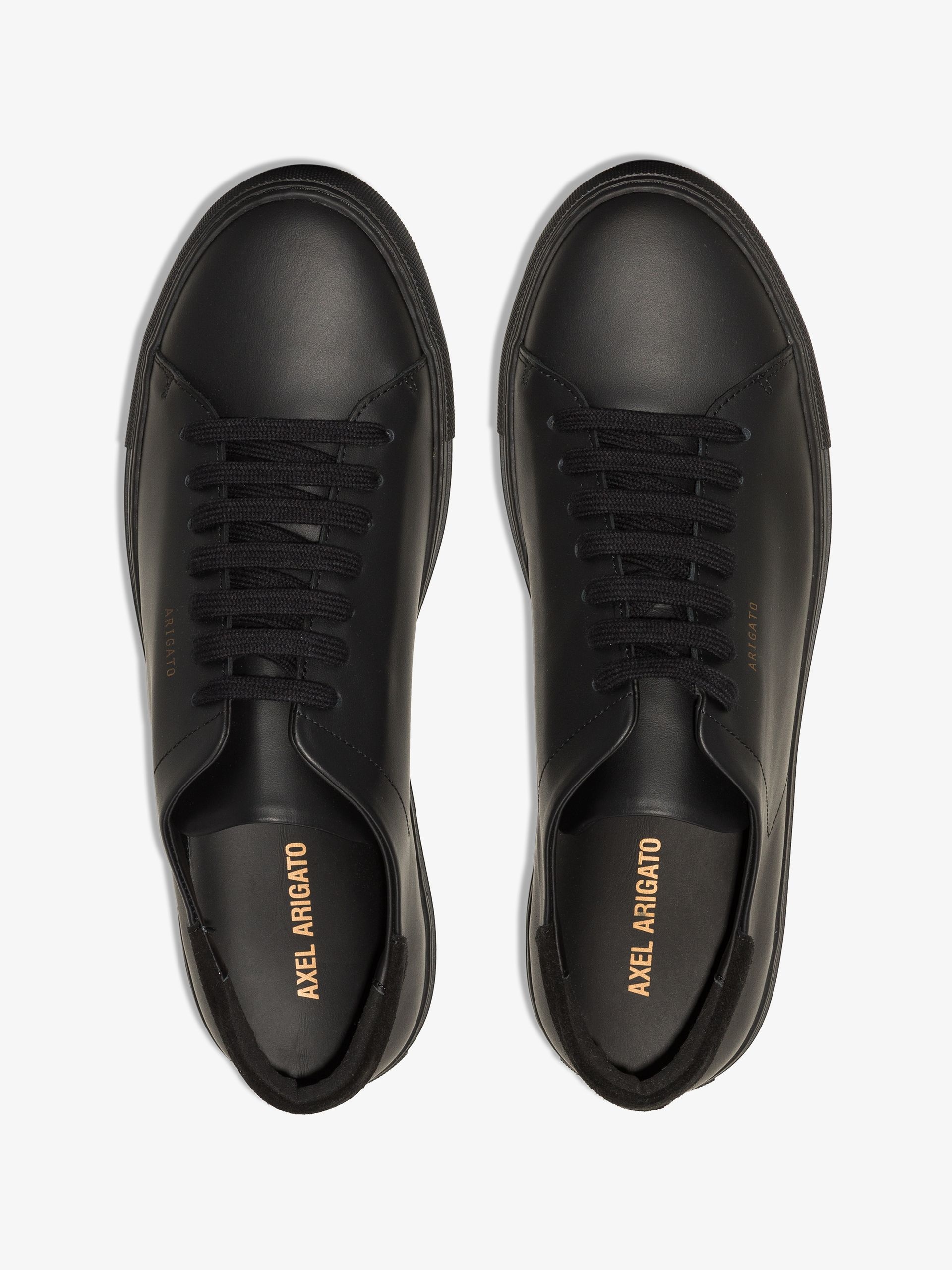 black Clean 90 low top leather sneakers - 4