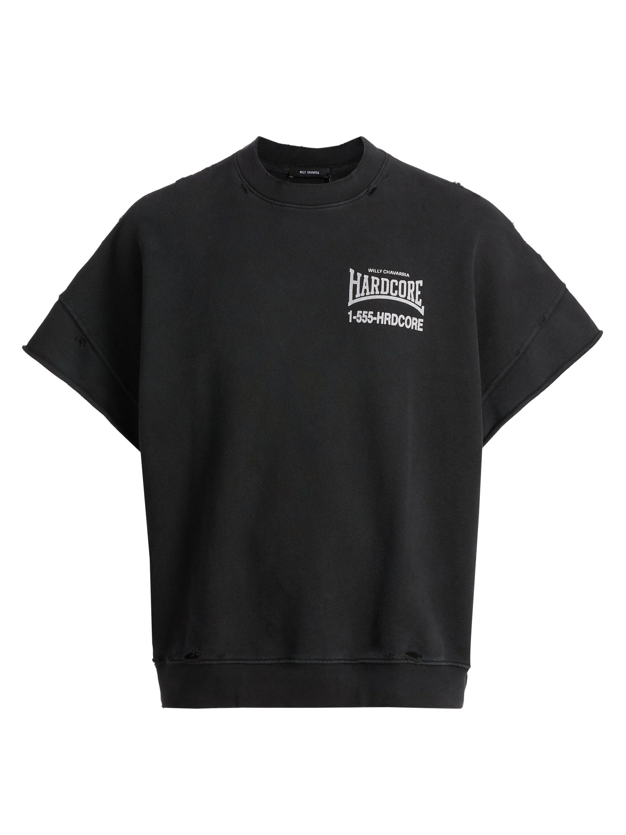 Men's //'Hardcore//' Muscle T-Shirt - Black - 1