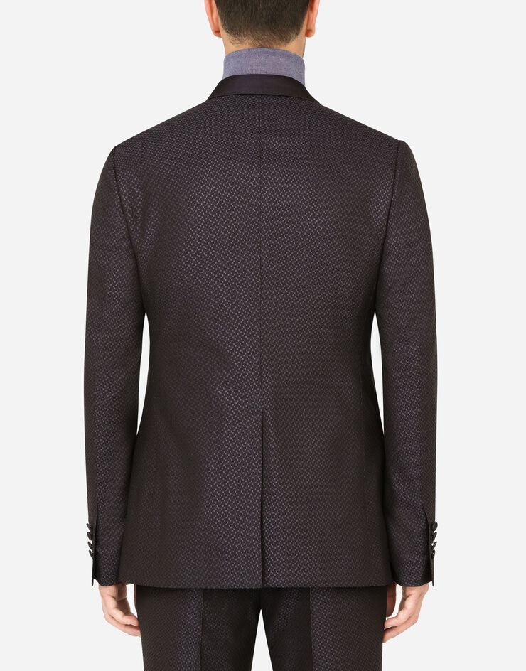 Silk jacquard Sicilia-fit tuxedo jacket - 2