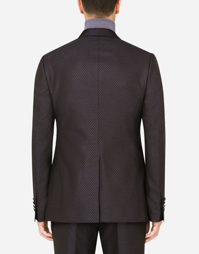 Dolce & Gabbana Silk jacquard Sicilia-fit tuxedo jacket outlook