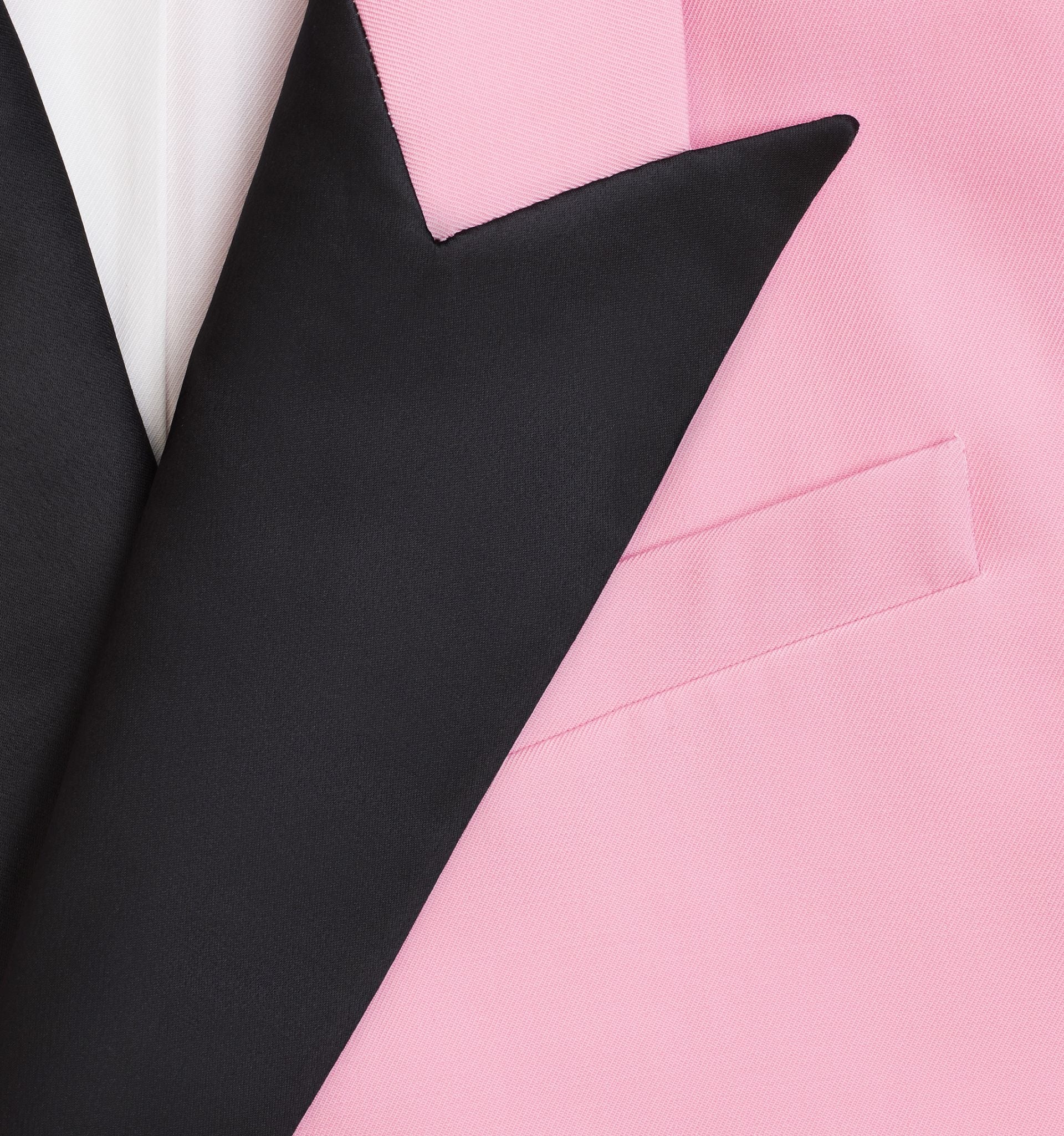 Short Jacket With Contrasted Lapel Collar - 5
