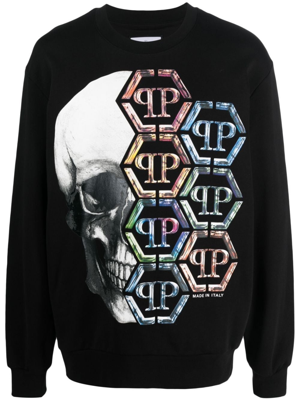 Philipp Plein logo-print jumper - Grey