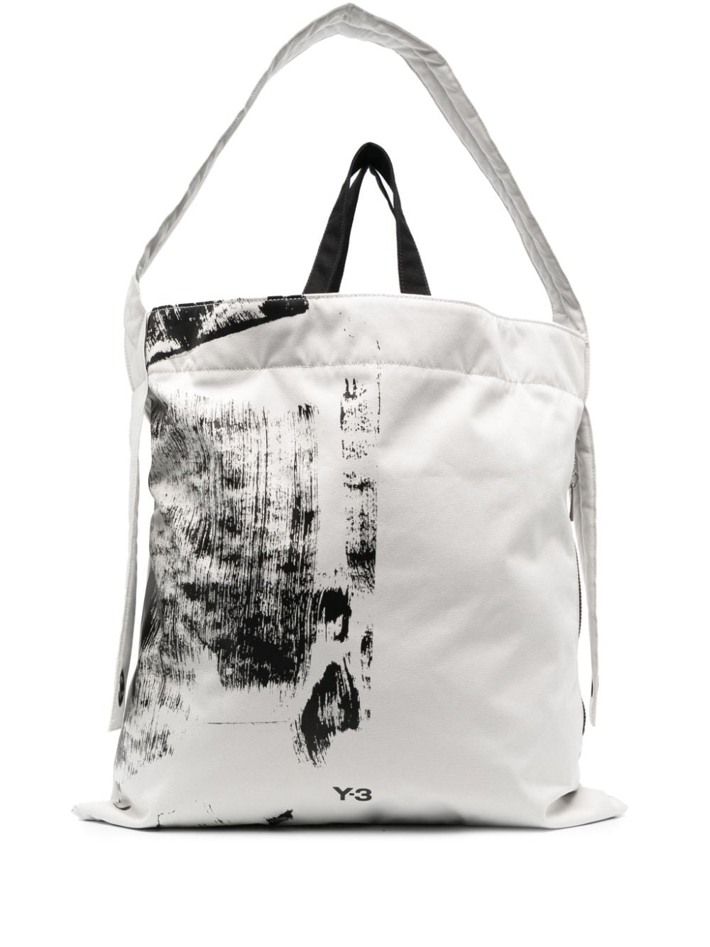 logo-print recycled polyester tote bag - 1