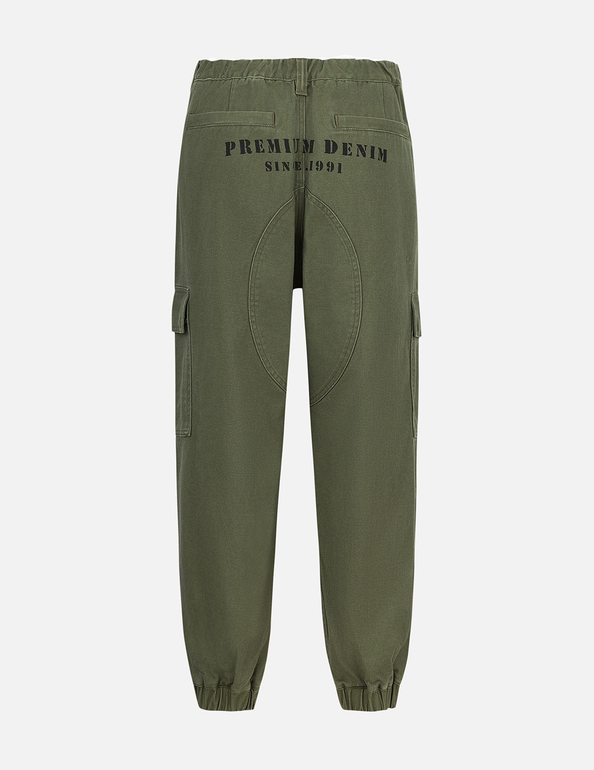 Seagull Appliqué Embroidery Wide-leg Woven Jogger - 2