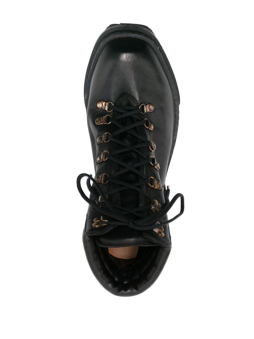 lace-up leather ankle boots - 4