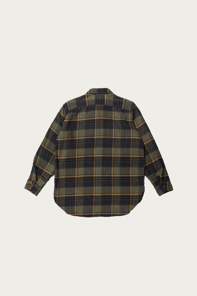 Engineered Garments Work Shirt - Yellow/Grey Cotton Plaid Flannel outlook