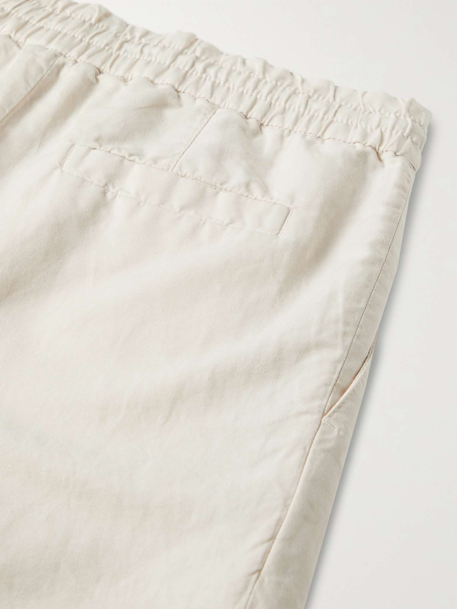 Wide-Leg Linen and Cotton-Blend Drawstring Bermuda Shorts - 5