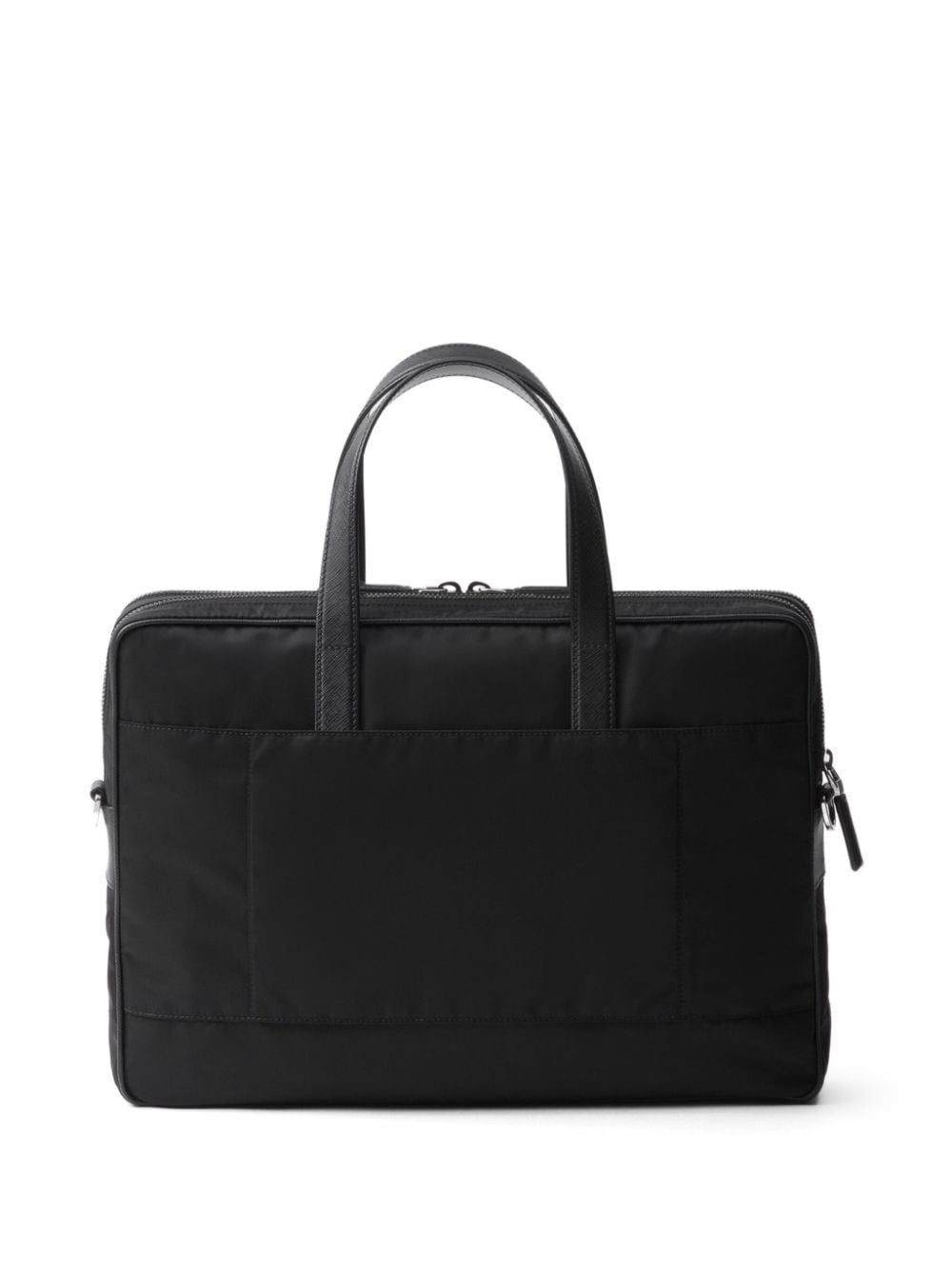 logo-plaque laptop bag - 2
