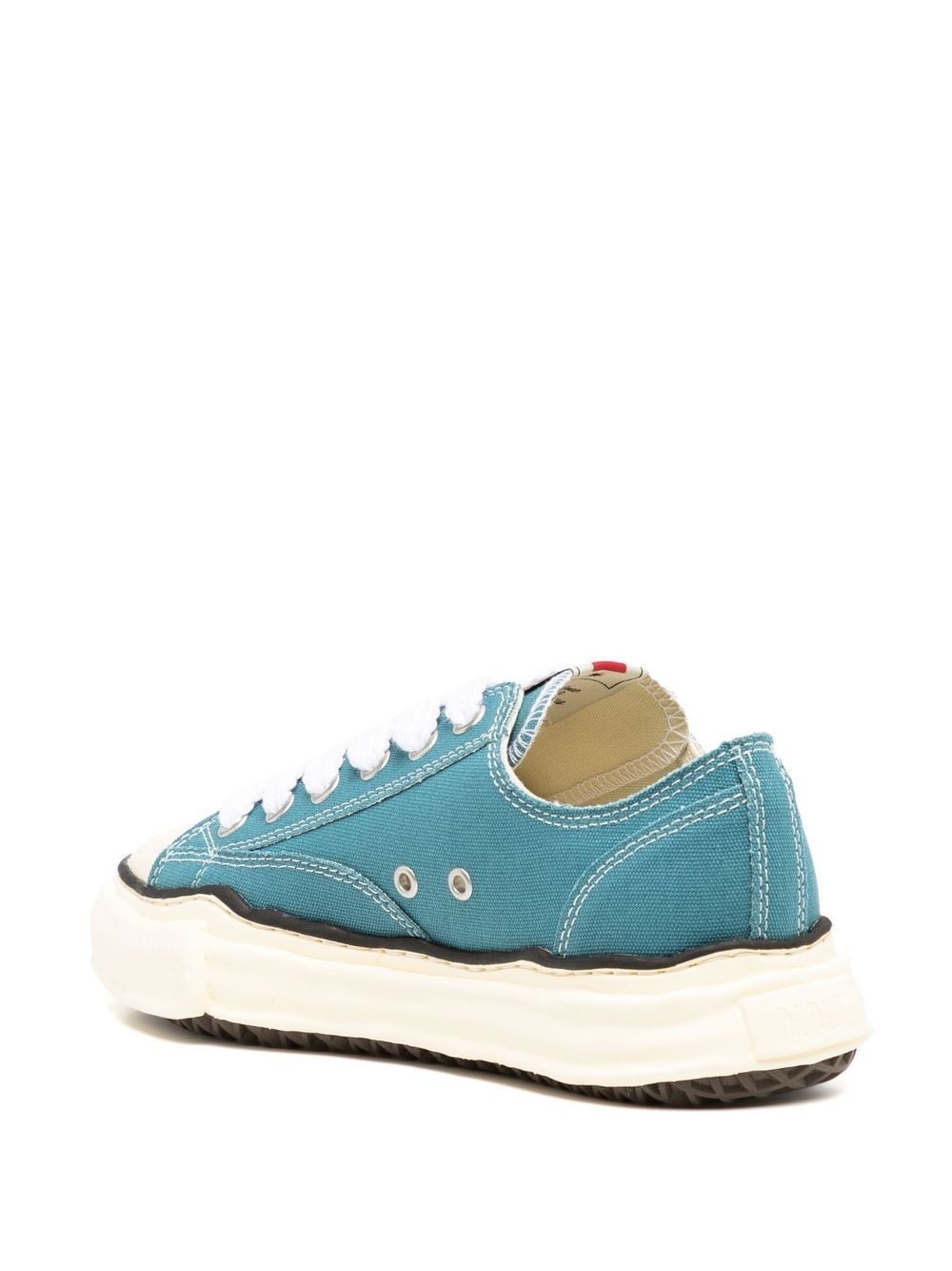 low-top canvas sneakers - 3