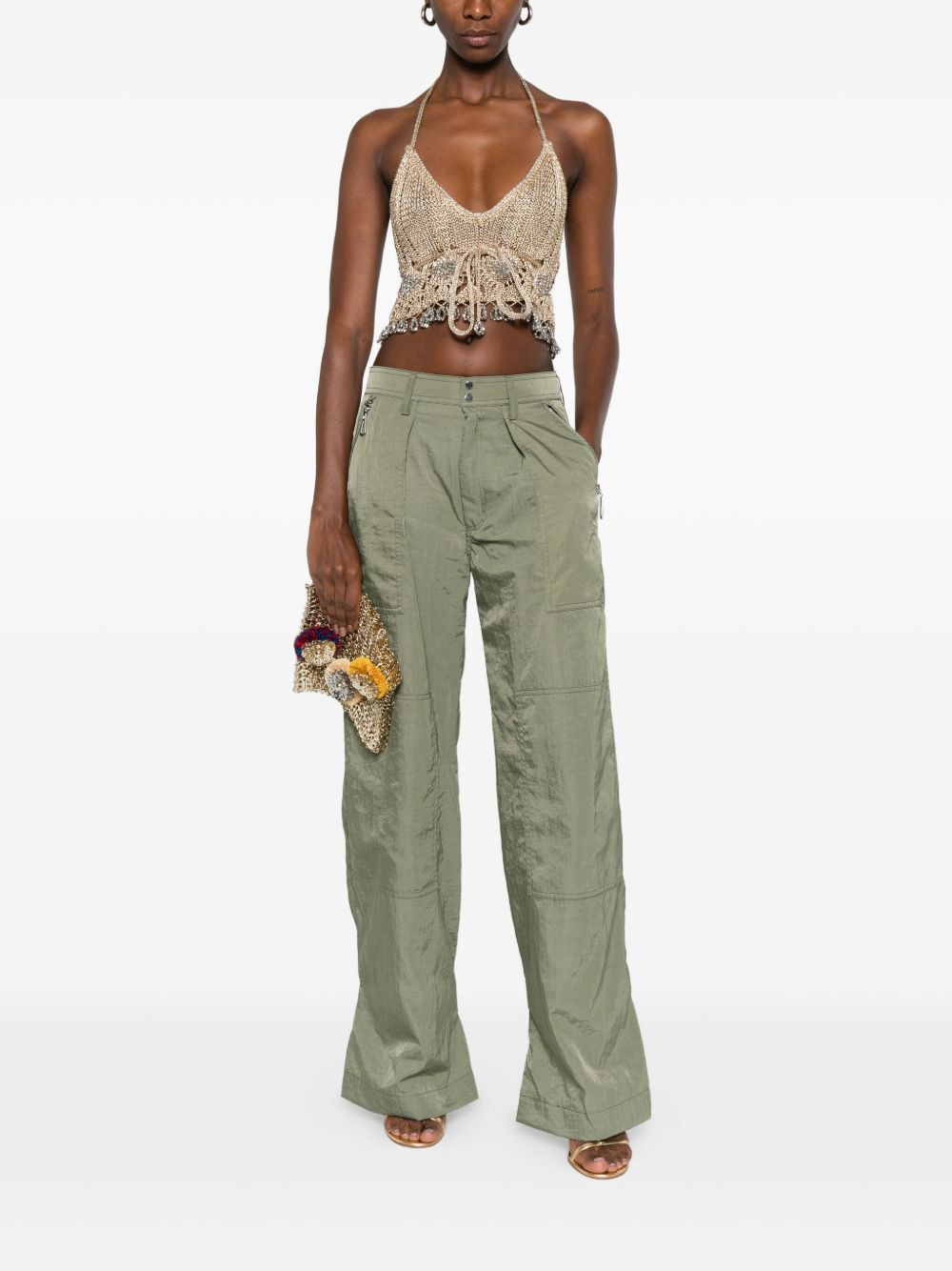 pleated pocket trousers - 2
