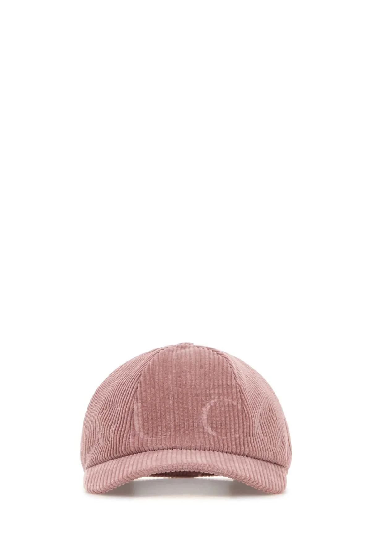 Gucci Women Pink Corduroy Baseball Cap - 1