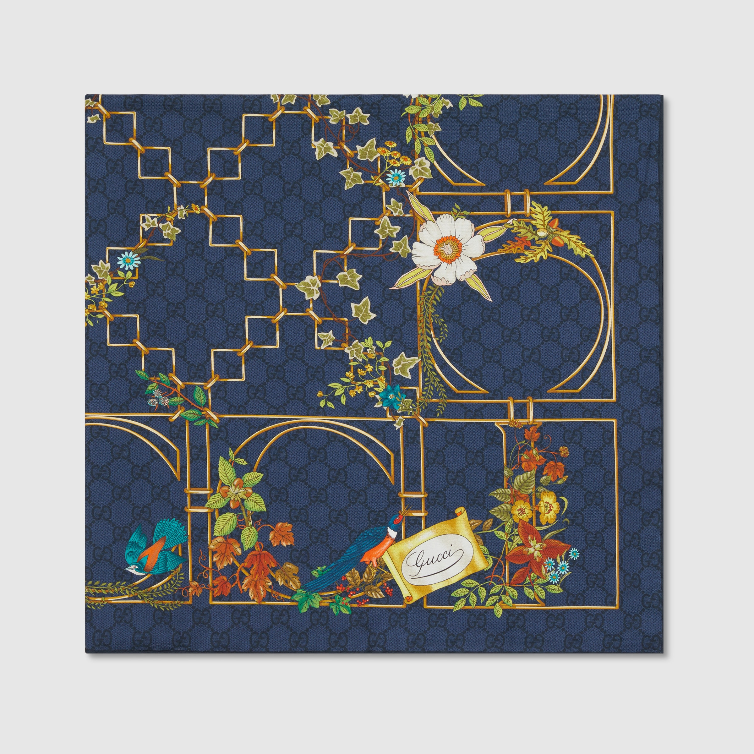 Printed silk twill carré - 2