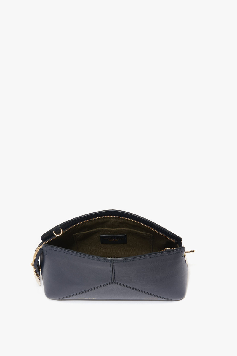 Victoria Beckham Exclusive Victoria Cross Body In Navy Leather outlook