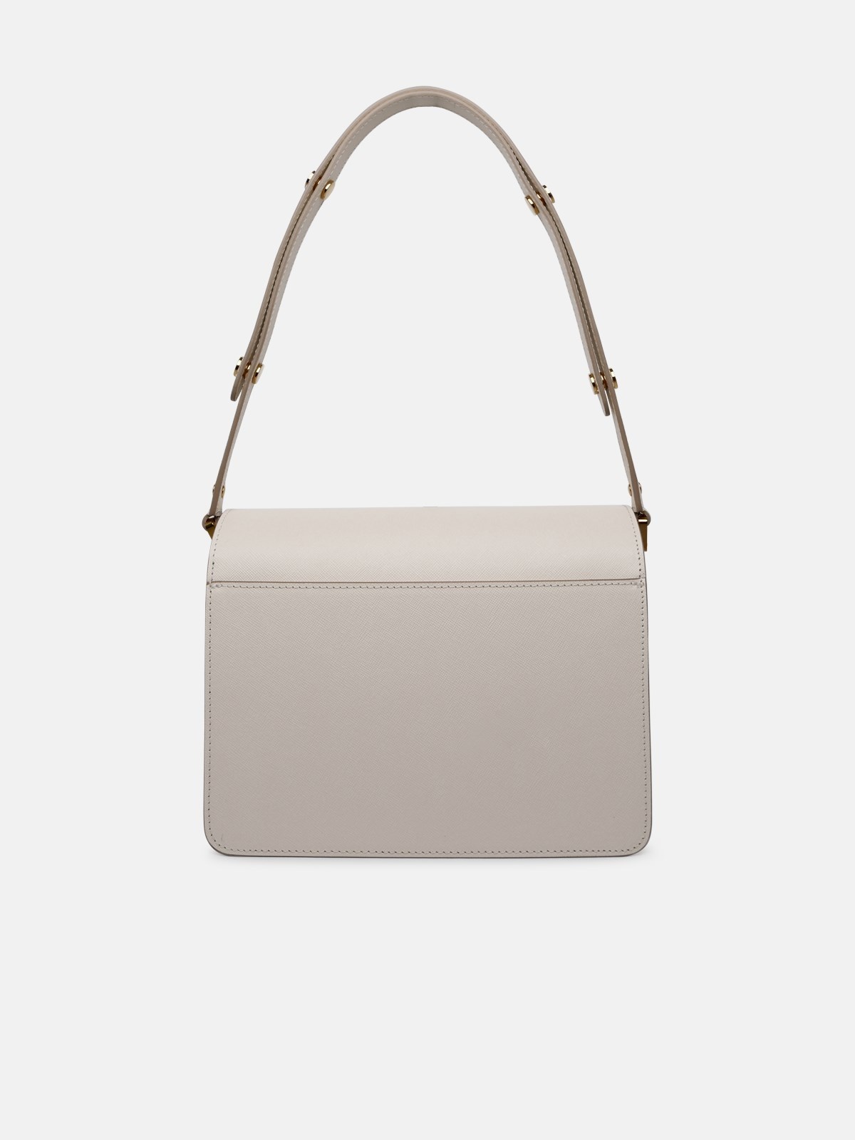 TRUNK WHITE LEATHER BAG - 3