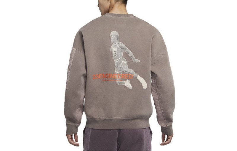 Jordan Air Jordan 23 Engineered Casual Knitted Turtleneck Sweater For Men Brown/Gray DD0849-229 outlook