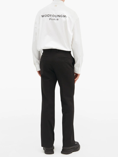 Wooyoungmi Slim-leg tailored-twill trousers outlook