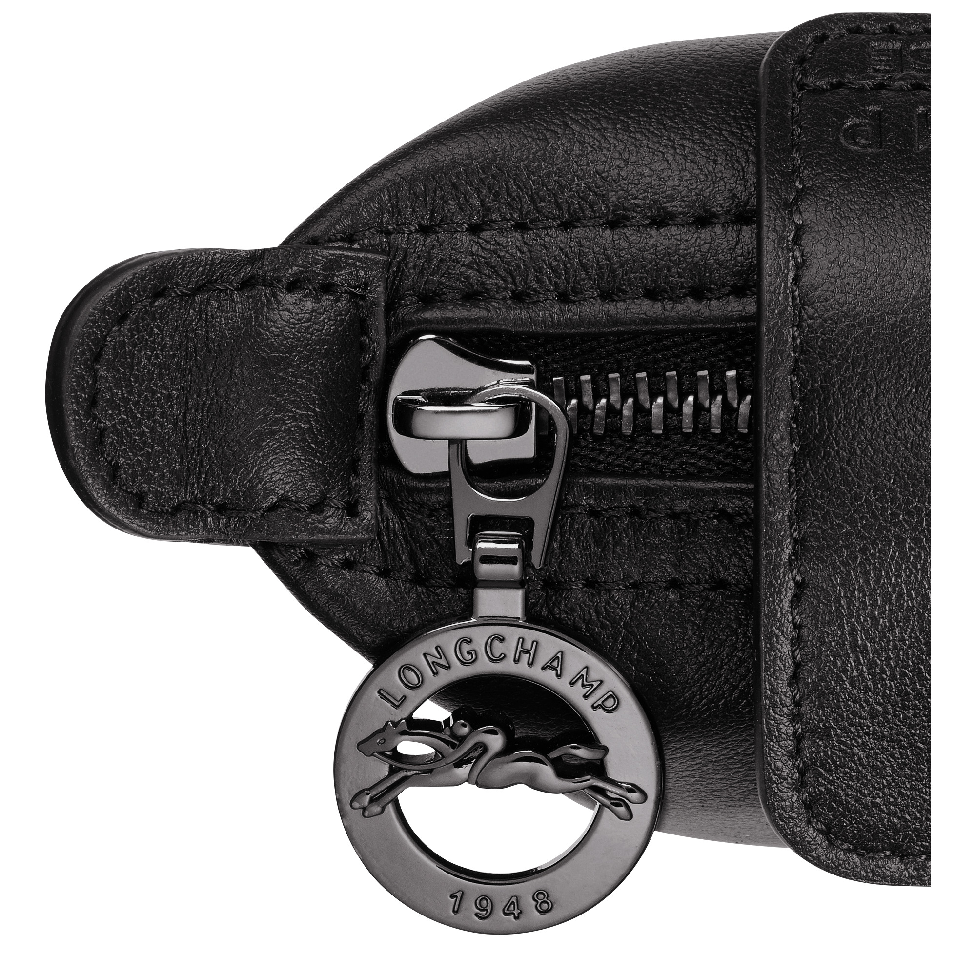 Le Pliage Xtra Coin purse Black - Leather - 3
