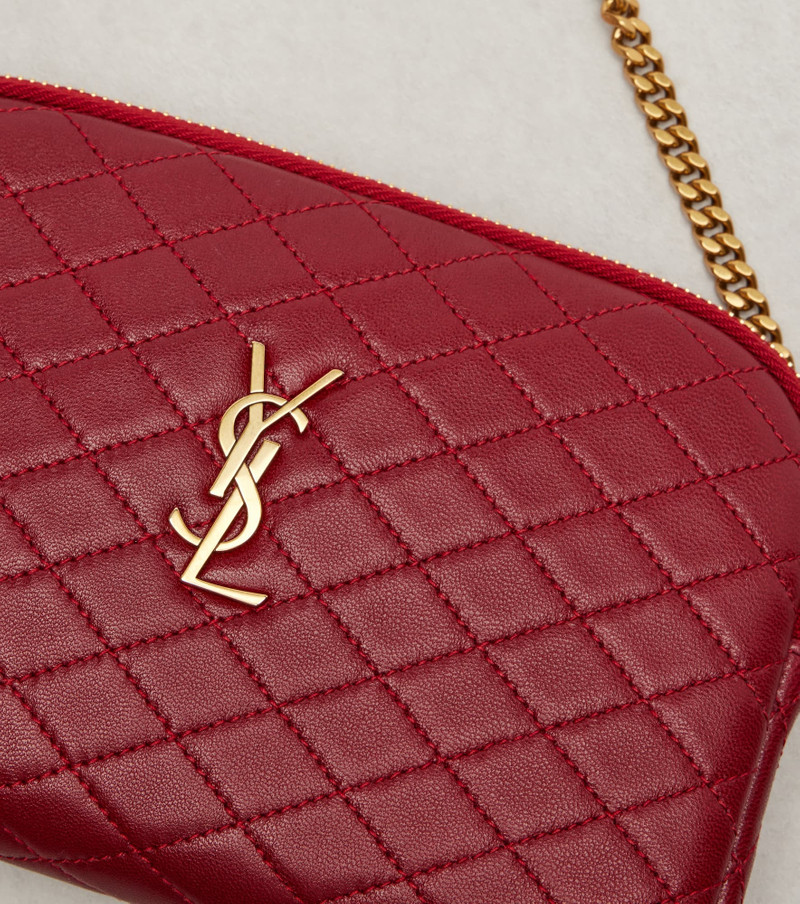 SAINT LAURENT Gaby quilted leather crossbody bag outlook