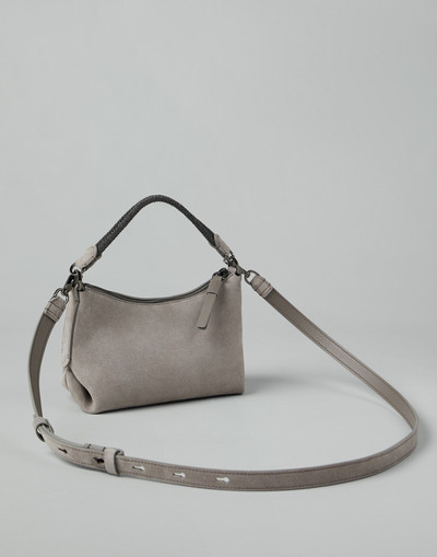 Brunello Cucinelli Suede bag with precious braided handle outlook