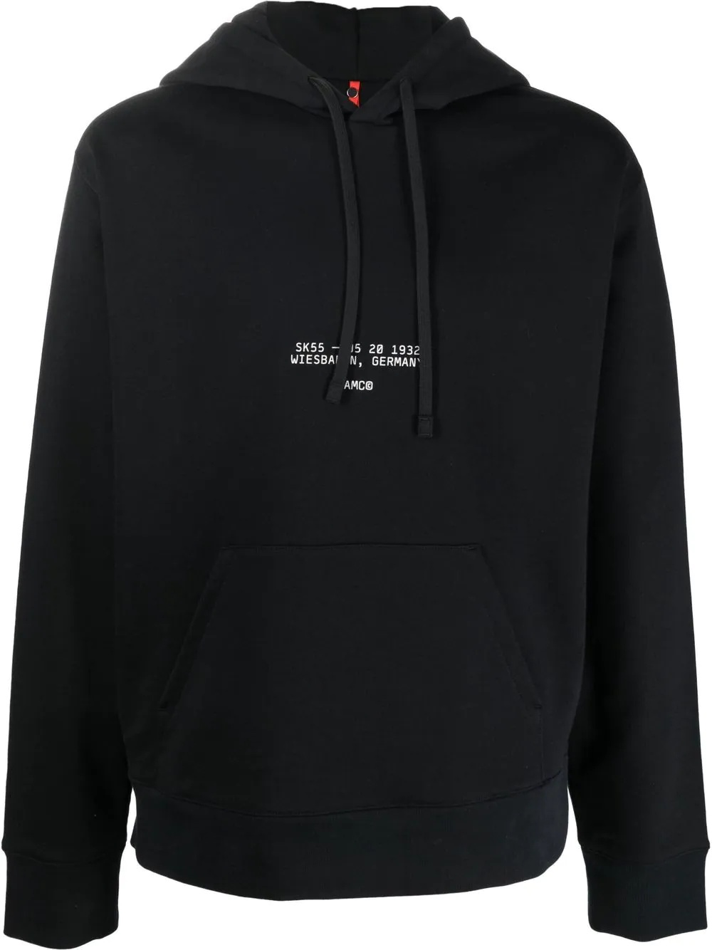 logo-print detail hoodie - 1