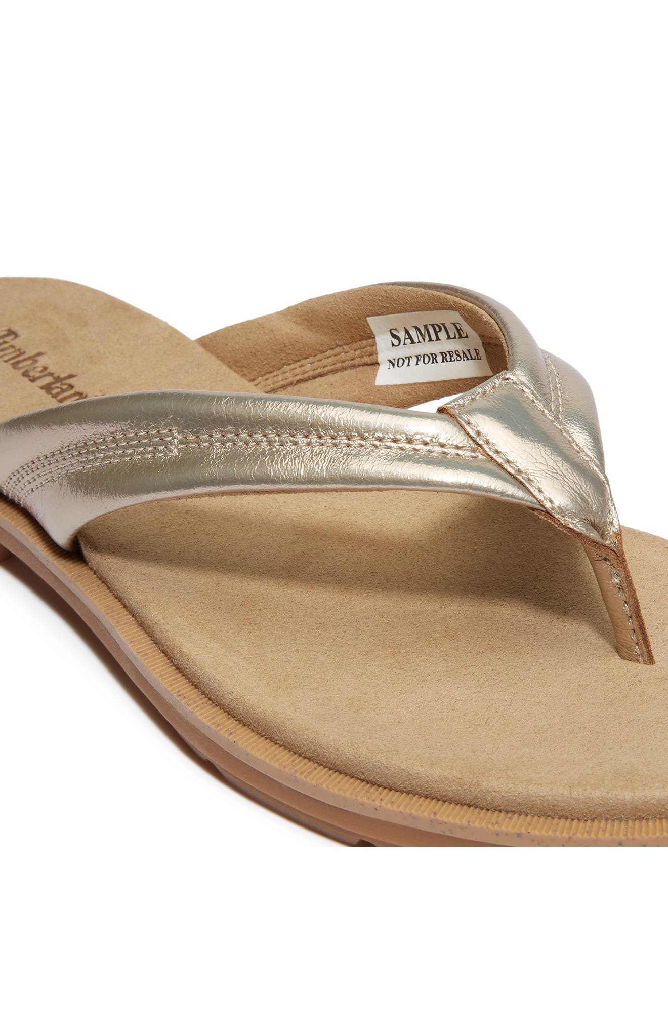 Timberland Calista Bay Flip Flop in Gold Metallic at Nordstrom - 6
