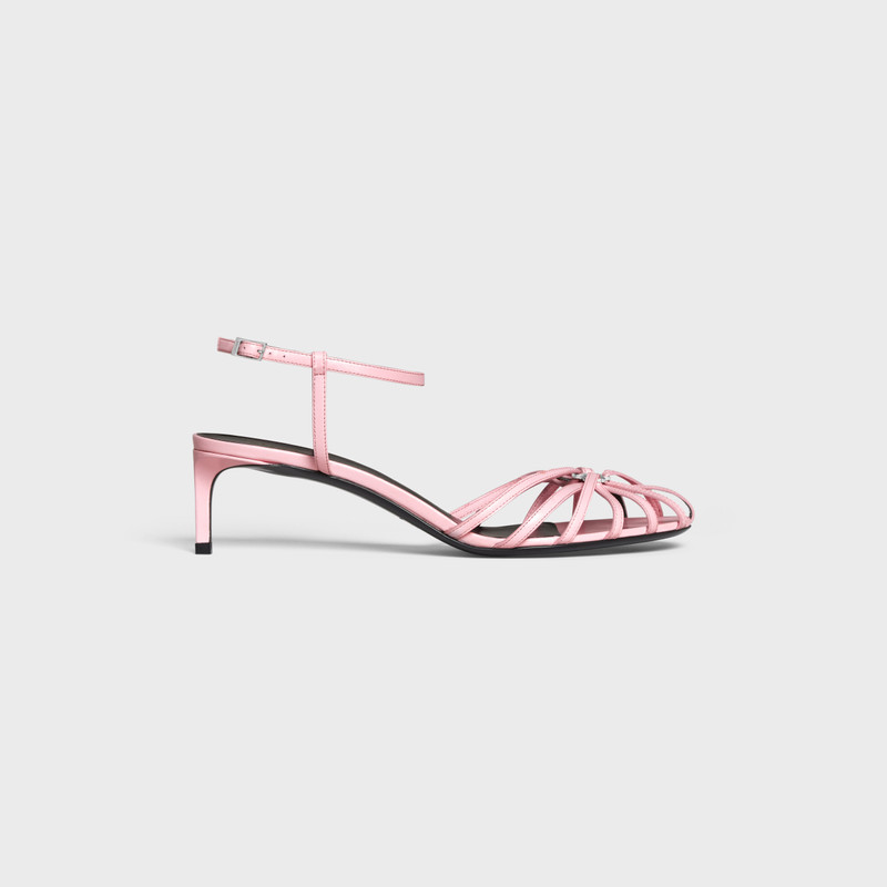 TRIOMPHE SANDAL in KIDSKIN SILVER FINISHING 1