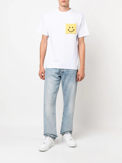 Joshua Sanders Smiley face patch-detail T-shirt outlook