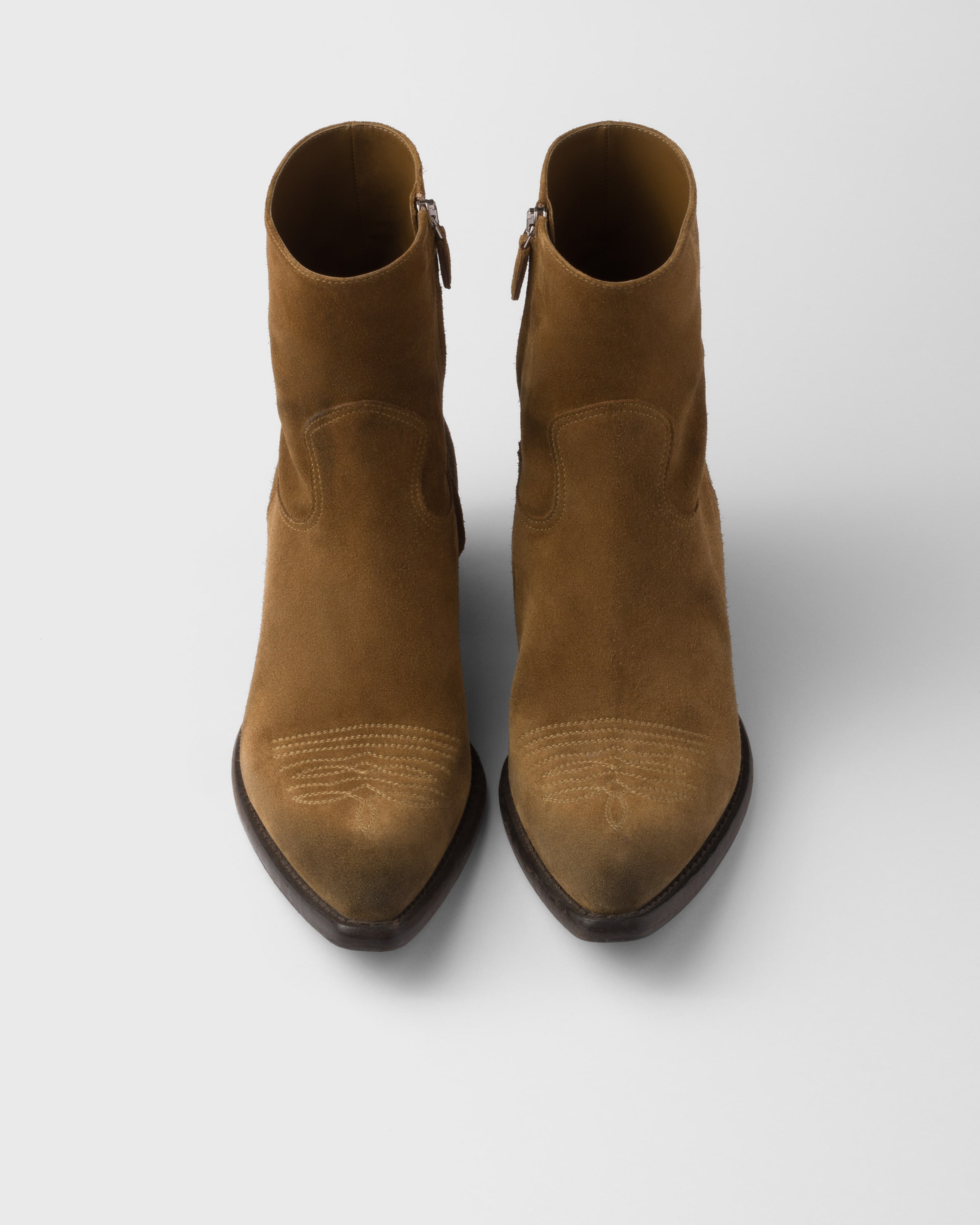 Suede booties - 4