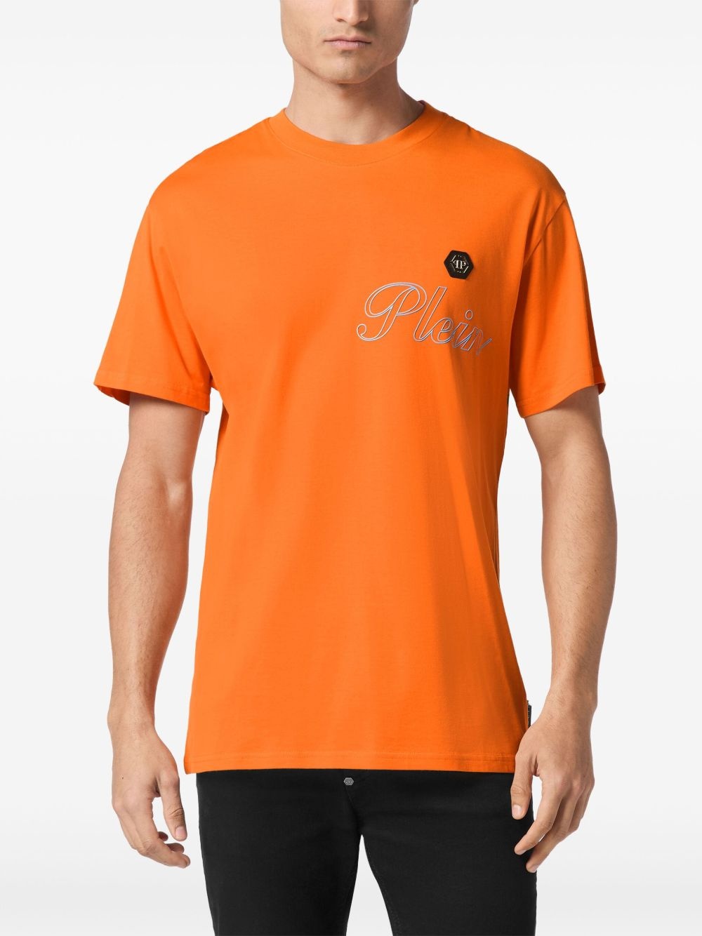 logo-print cotton T-shirt - 3