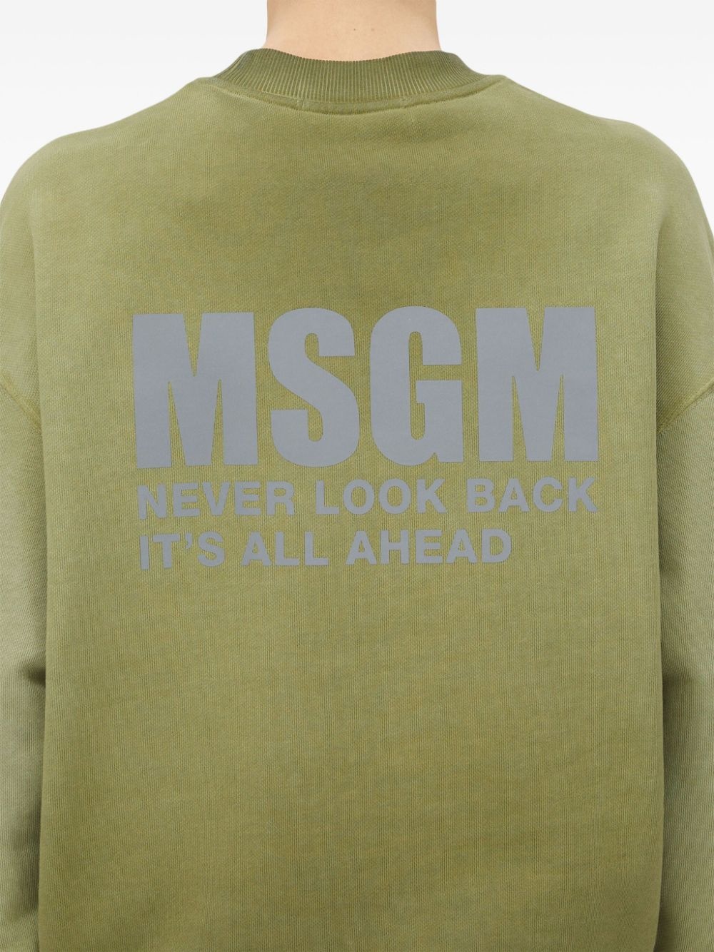 gradient effect logo-printed sweatshirt - 5