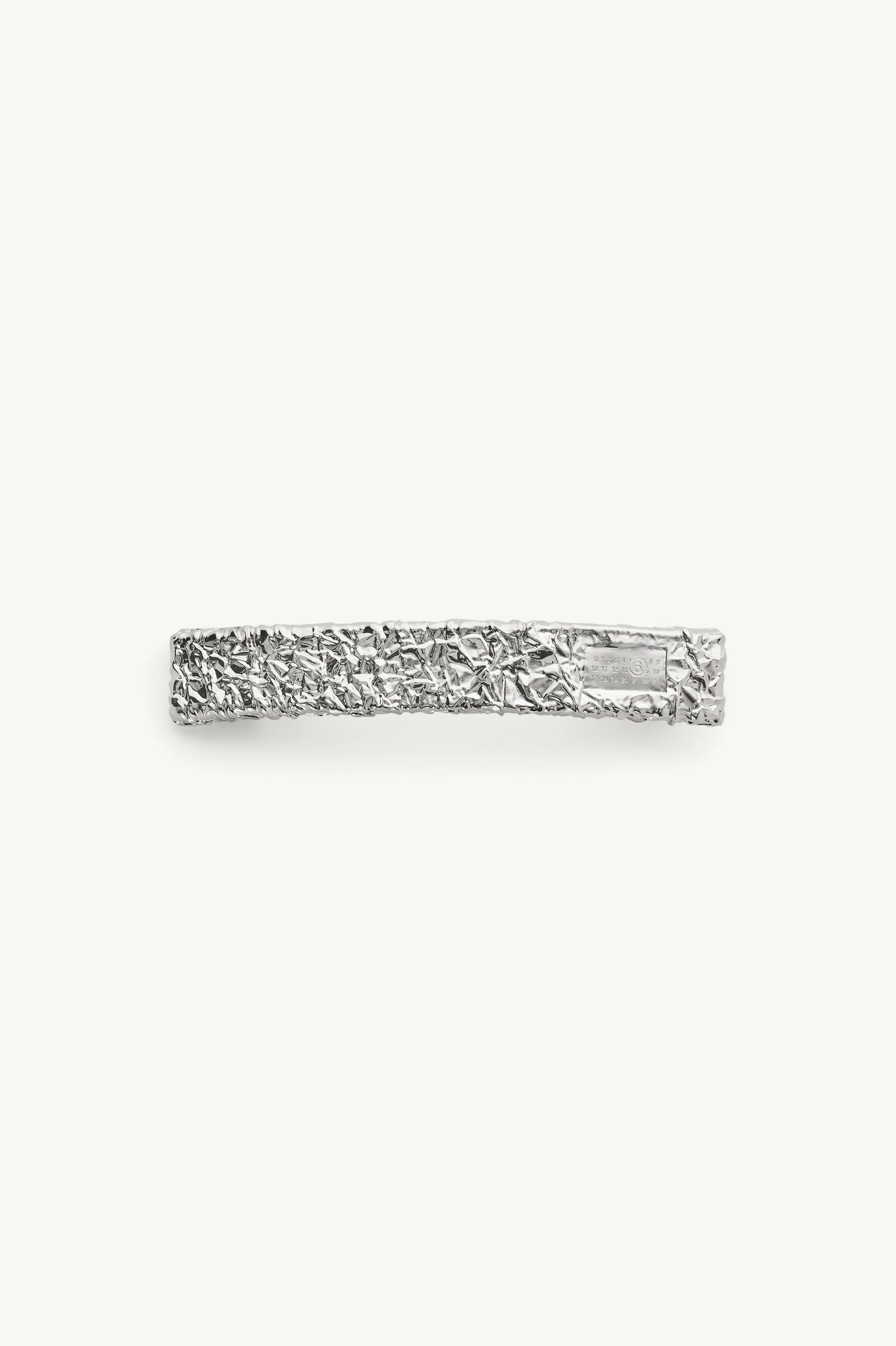 Silver foil hair clip - 1