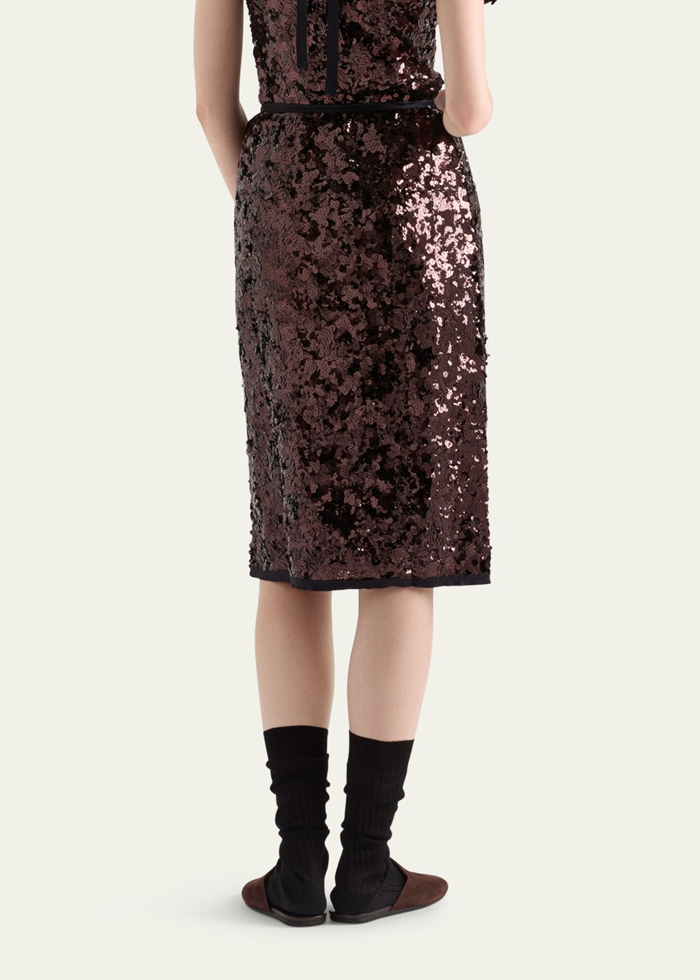 Sequined Midi Skirt - 3