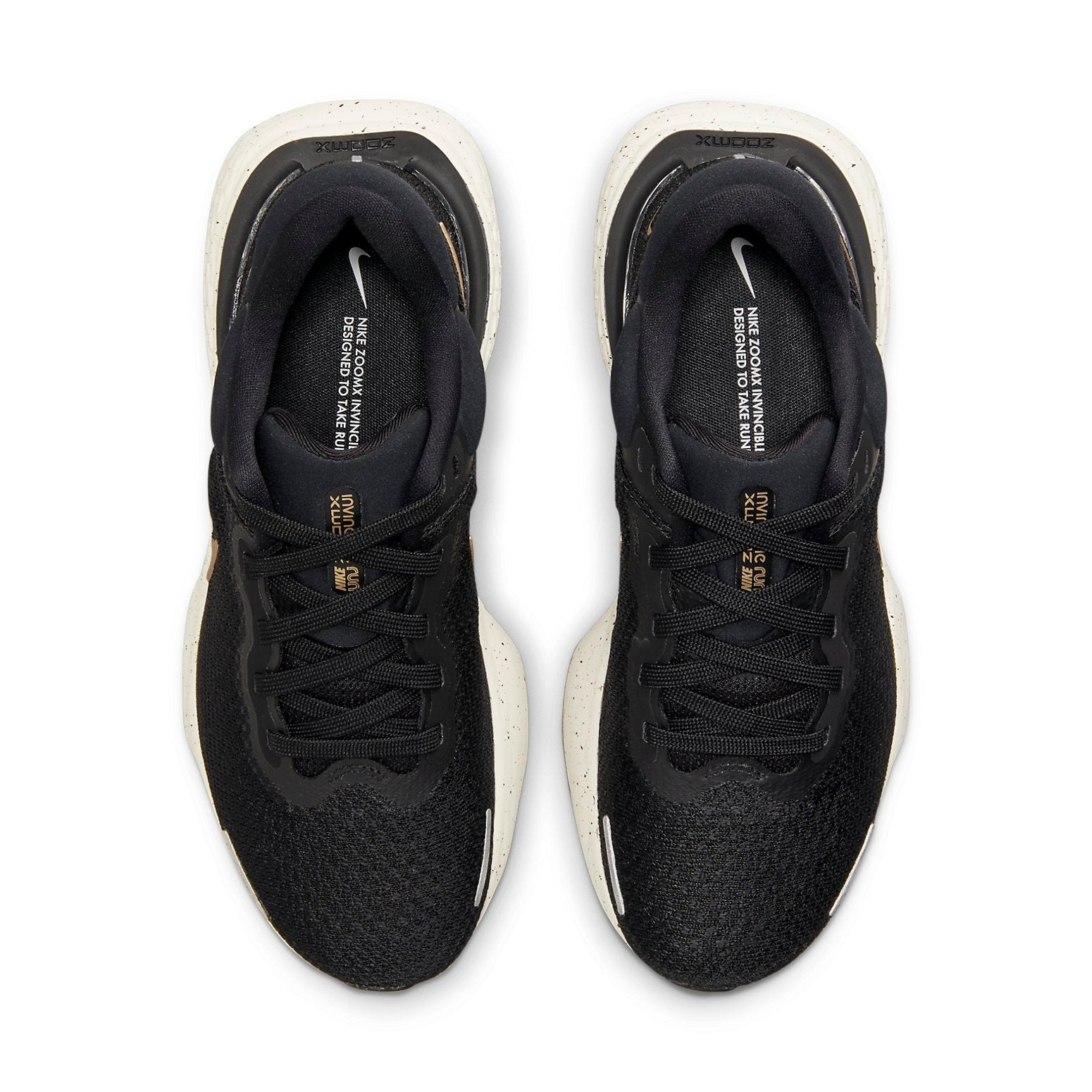 (WMNS) Nike ZoomX Invincible Run Flyknit 'Black Metallic Gold' CT2229-004 - 4