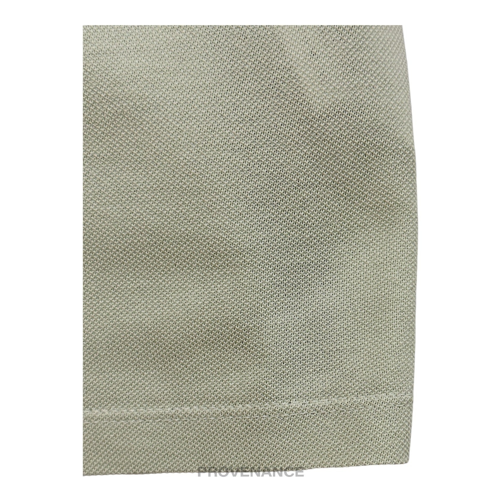 Lanvin Embroidered Polo Shirt - Sea Foam Green Pique XS - 7