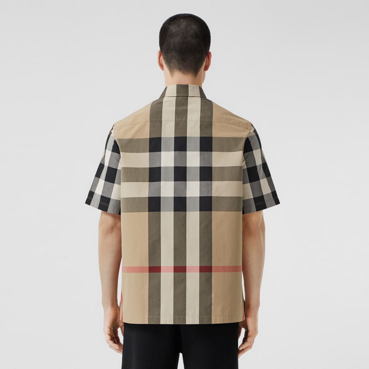 Short-sleeve Check Cotton Shirt - 4