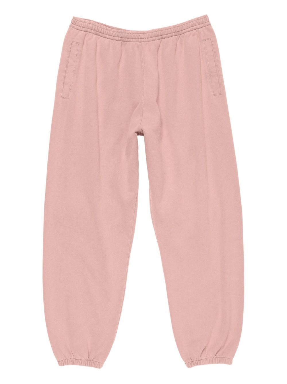 elasticated-cuff cotton track pants - 1