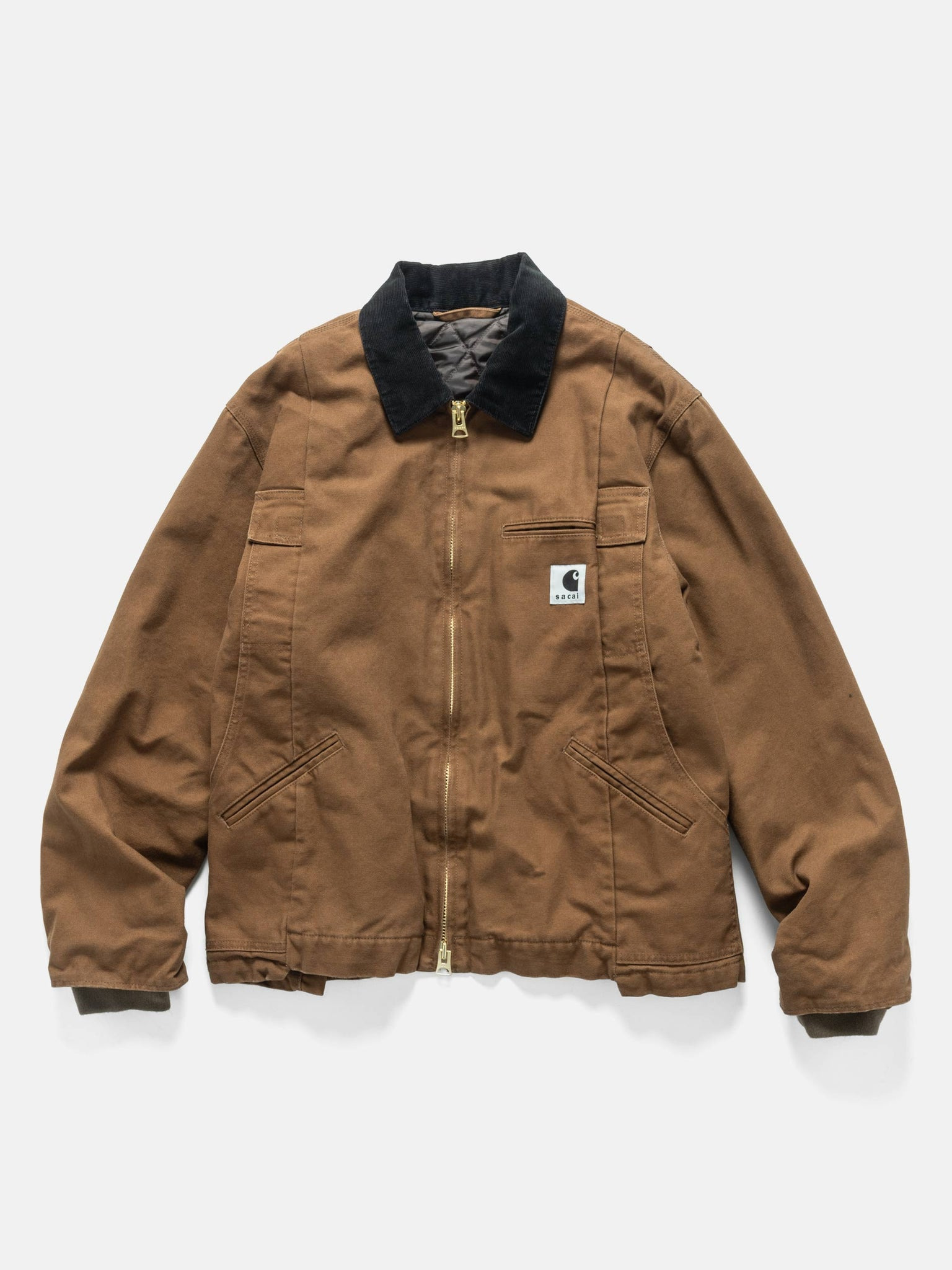 x Carhartt WIP Duck Jacket Dark Beige - 1